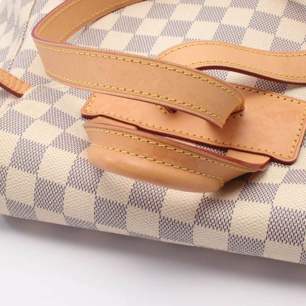 Louis Vuitton Damier Azur Backpack Rucksack PVC Leather White - Picture 8 of 8